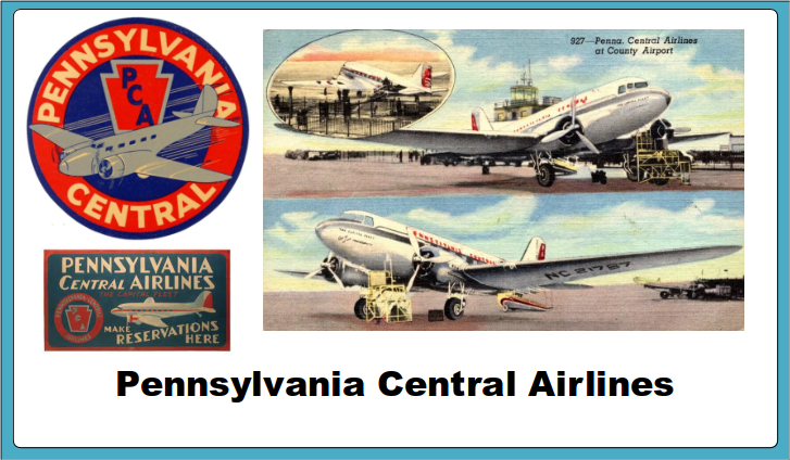 Pennsylvania Central Airlines Poster and Ad Collection