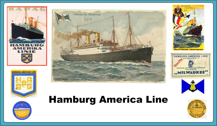 Hamburg America Line Poster and Ad Collection
