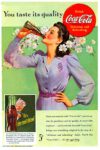 1942 You taste it's quality. Drink Coca-Cola