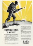 1943 Stepping Stones To Victory! Exide Ironclad Batteries