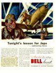 1943 Tonight's lesson for Japs ... subtracting Zeros. Airacobras for victory - Bell Aircraft