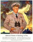 1944 Admiral Nimitz is Banking on You. War Bonds