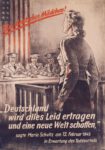1945 Ein deutsches Mädchen! 'Deutschland wird alles Leid ertragen und eine neue Welt schaffen'
