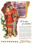 1945 'I'll be Home for Christmas!' Greyhound
