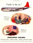 1950 Castle in the Air! Northwest Airlines