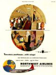1953 Two-story penthouse... with wings! Northwest Airlines