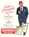 1954 Only our Chesterfields give you - . Chesterfield Best Fit For You