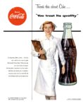 1954 There's this about Coke... 'You trust its quality' Drink Coca-Cola
