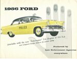 1956 Ford Police Car Brochure. Preferred by Law Enforcement Agencies everywhere