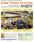 1956 This winter - discover the comforts of Low-Cost Luxury aboard a Greyhound Scenicruises or Highway Traveler