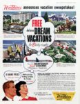 1959 Watkins announces vacation sweepstakes! Fly Via Northwest Orient Airlines Imperial Service