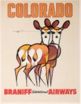 1960's Colorado. Braniff International Airways