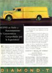 1936 Diamond T Truck with Van Body, Export Ad