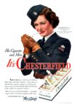 1942 Joan Bennett. His Cigarette and Mine. It's Chesterfield