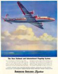 1945 The New National and International Flagship System. American Airlines System