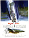 1945 Winged Javelin. North American Aviation Sets the Pace