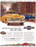 1951 Chevrolet Styleline De luxe 4-Door Sedan. You'll like its longer, lower, wide Big-Car Look!