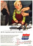 1954 All the important people fly nowadays. United Air Lines