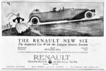 1922 Renault New Six. The Imported Car With the Largest Service Station