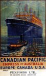 1925 Canadian Pacific Empress of Australia. Europe - Canada - U.S.A.