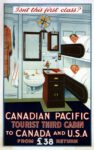 1925 Isn't this first class. Canadian Pacific Tourist Third Cabin To Canada And U.S.A