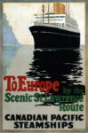 1925 To Europe by the Scenic St. Lawrence Route. Canadian Pacific Steamships