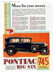 1929 Pontiac Big Six 2-Door Sedan. More for your money...'