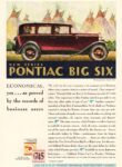 1930 Pontiac Big Six Custom Sedan. Economical yes... as proved by the records of business users