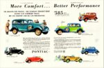 1933 Pontiac Line. More Comfort... Better Performance