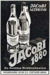 1941 JACoBI Altbrand. JACoBI 1880. Die Deutschen Weinbrandmarken