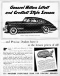 1941 Pontiac Torpedo Streamliner Sedan Coupe. General Motors Latest and Greatest Style Success