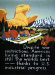 1942 Despite war restrictions, America's living standard is till the world's best