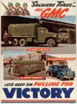 1942 'Soldiers Three' - All GMC. Let's Keep 'Em Pulling For Victory