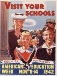 1942 Visit Your Schools. American Education Week