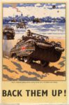 1943 'Ducks' - amphibious fighting vehicles - used for the first in in the Mediterranean landings. Back Them Up!