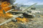 1943 Fire Over Ploesti by Roy Grinnell