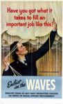 1944 Have you got what it takes to fill an important job like this. Enlist in the WAVES