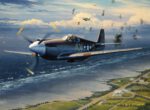 1944 Mission Over Normandy by William S. Phillips