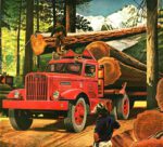 1945 Autocar Diesel Log-Hauling Truck