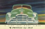 1947 Pontiac Front View. A Fine Car Made Finer