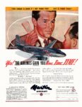 1947 Yes! The Airlines Gain You Time... Time... Time! Martin Aircraft