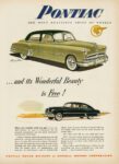 1949 Pontiac Chieftain & Streamliner 4-Door Sedans. ... and its Wonderful Beauty is Free!