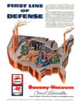 1951 First Line of Defense. Socony-Vacuum. Correct Lubrication