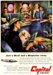 1951 Just a Meal and a Magazine away. Capital Airlines