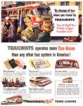 1951 Trailways operates more Thru-Buses than any other bus system in America!