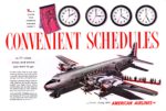 1954 Convenient Schedules to 77 cities when and where you want to go. American Airlines