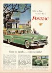 1954 Pontiac Chieftain De Luxe Station Wagon. Does so much... costs so little!