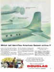 1954 Which tail identifies America's fastest airliner. Douglas