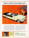 1955 Pontiac Star Chief Convertible. Powered to match its future-fashioned style!
