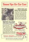 1955 Texaco Tips On Car Care. Safeguard your chassis with proper lubrication